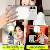 Magnetic Selfie Mirror Fill Light with 3 Color LED Modes