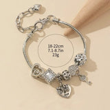 Beaded Love Family Charm Bracelet Trendy Gift Jewelry