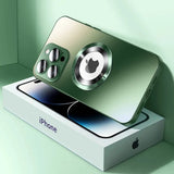 goobingoo Luxury Aluminum Metal Case - Magnetic Shockproof Matte Cover for iPhone