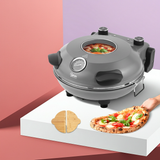 12-Inch Electric Pizza Oven – 1200W Indoor Countertop Pizza Maker, 5-Minute Crisp, Dual Knob Control, 120V