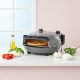 12-Inch Electric Pizza Oven – 1200W Indoor Countertop Pizza Maker, 5-Minute Crisp, Dual Knob Control, 120V