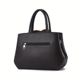 Women's large capacity handbag with elegant floral design and zipper closure. Perfect for daily use, weddings, birthdays, or Mother's Day gifts.