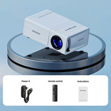 Compact Full HD 4K Video Projector – 720P LCD, USB Compatible, Smartphone & Laptop Ready