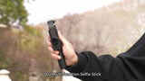 40" retractable selfie stick tripod with wireless remote and 360° rotation. Stable anti-shake design ideal for travel, vlogs, live streaming, iPhone & Android.