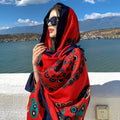Ultra-Thin Women’s Floral Scarf – Breathable Lightweight Spring & Summer Shawl, Versatile Travel, Beach & Sunscreen Wrap, Perfect Gift