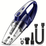 6000PA Cordless Car Vacuum Cleaner – Handheld Portable with 2000mAh Battery & 5 Accessories