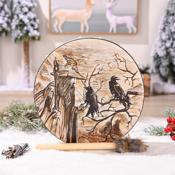 Handmade Shamanic Drum for Sound Healing Meditation Spiritual Music
