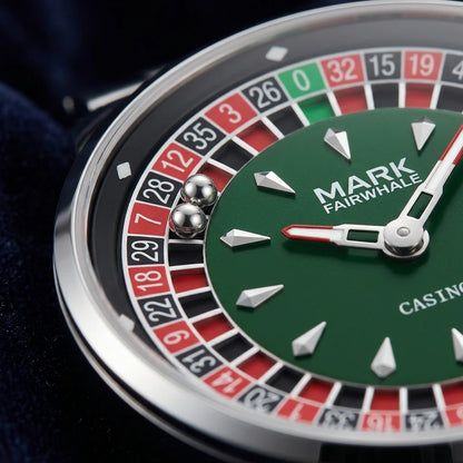 Watch dial close-up