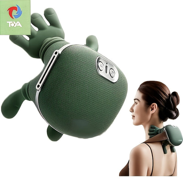 Portable Electric Neck & Back Massager – Acupressure Kneading Device for Shoulder, Home & Office Use goobingoo