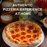 12-Inch Electric Pizza Oven – 1200W Indoor Countertop Pizza Maker, 5-Minute Crisp, Dual Knob Control, 120V