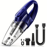 6000PA Cordless Car Vacuum Cleaner – Handheld Portable with 2000mAh Battery & 5 Accessories