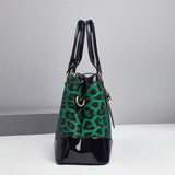 3pcs Women’s Handbag Set – Large Capacity Leopard Print Bags with Adjustable Crossbody & One-Shoulder Straps, Work, Party & Christmas Gift Set