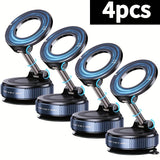 4 Pack 360 Rotating Magnetic Phone Stand – Collapsible Adjustable Car & Wall Mount for iPhone 16 15 12