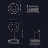 4 Pack 360 Rotating Magnetic Phone Stand – Collapsible Adjustable Car & Wall Mount for iPhone 16 15 12