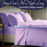4pcs Bamboo Cooling Sheet Set – Extra Deep Pocket Breathable Bedding for Hot Sleepers (Queen & King)