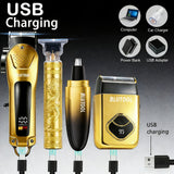 Men’s Cordless Hair Clipper Kit – USB Rechargeable Electric Barber Tools for Home & Travel