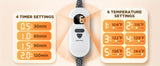 Graphene Heating Pad for Neck & Shoulder – 6 Heat Levels, 4 Auto Shut-Off Timers, 22”x18”