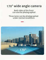 Dual Dash Cam Front and Inside 1080P 720P – 170 Wide Angle with Night Vision & Parking Monitor