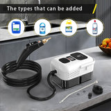 High-pressure steam cleaner, household steam cleaner handheld, suitable for kitchen fumes, sofas, small air conditioners, washing machines