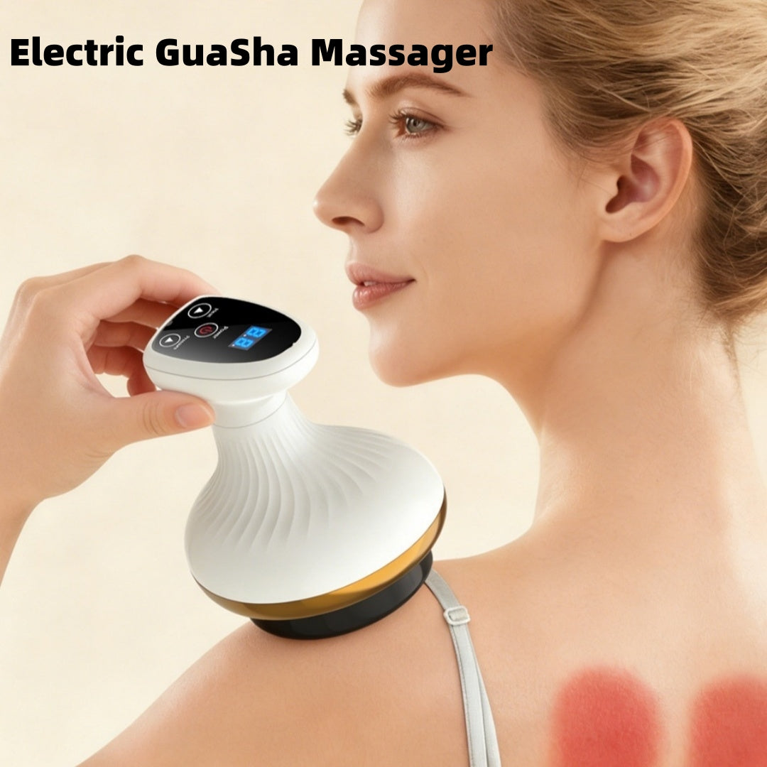 Electric Gua Sha Massager Cupping Device Body Meridian Brush