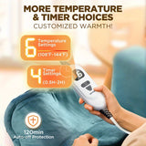 Graphene Heating Pad for Neck & Shoulder – 6 Heat Levels, 4 Auto Shut-Off Timers, 22”x18”