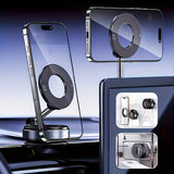 4 Pack 360 Rotating Magnetic Phone Stand – Collapsible Adjustable Car & Wall Mount for iPhone 16 15 12