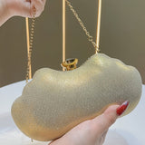 Sunflower Rhinestone Clutch & Jewelry Set - 4pc