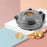 12-Inch Electric Pizza Oven – 1200W Indoor Countertop Pizza Maker, 5-Minute Crisp, Dual Knob Control, 120V