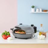 12-Inch Electric Pizza Oven – 1200W Indoor Countertop Pizza Maker, 5-Minute Crisp, Dual Knob Control, 120V