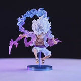 10cm Anime Pirate Figure – White Hair Style PVC Collectible Mini Statue